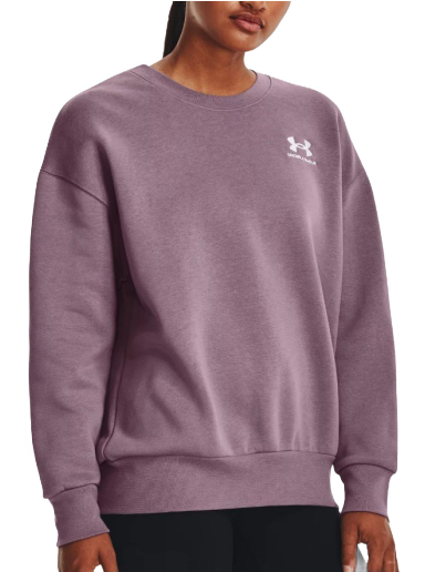 Pulover Under Armour Essential Fleece Oversized Crewneck Lila | 1379475-500