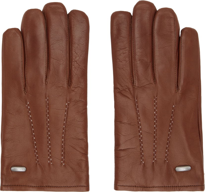Rokavice OUR LEGACY OUR LEGACY Piped Seam Leather Gloves Rjava | A4258HA