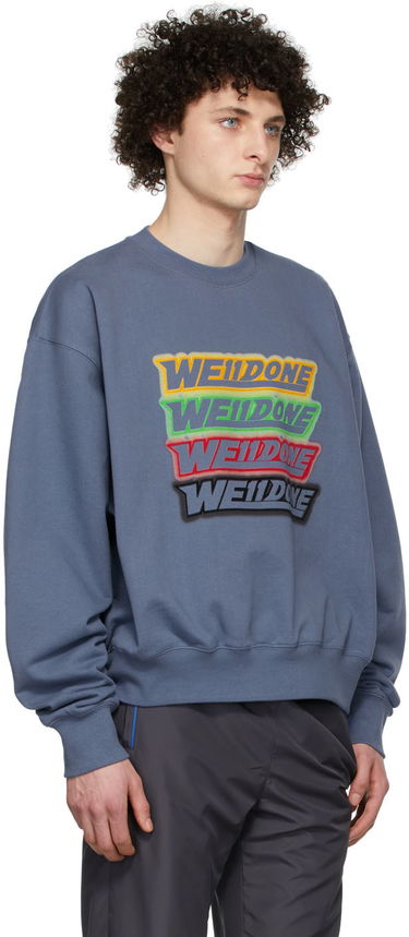 Pulover We11done We11done French Terry Sweatshirt Modra | WD-TS1-22-651-U-NV, 1