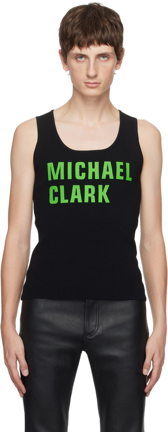 Majica brez rokavov JW Anderson Black Michael Clark Edition Tank Top Črna | KW1024-YN0284