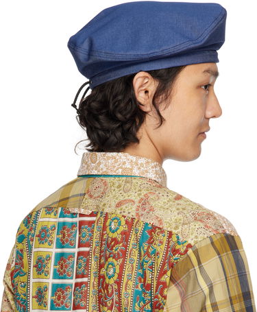 Baretka Engineered Garments Engineered Garments Denim Beret Modra | 25S1H005, 2