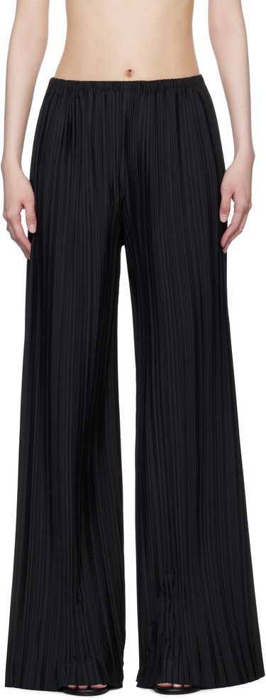 Hlače The Row The Row Gala Pleated Wide-Leg Trousers Črna | 1766-W3520, 0