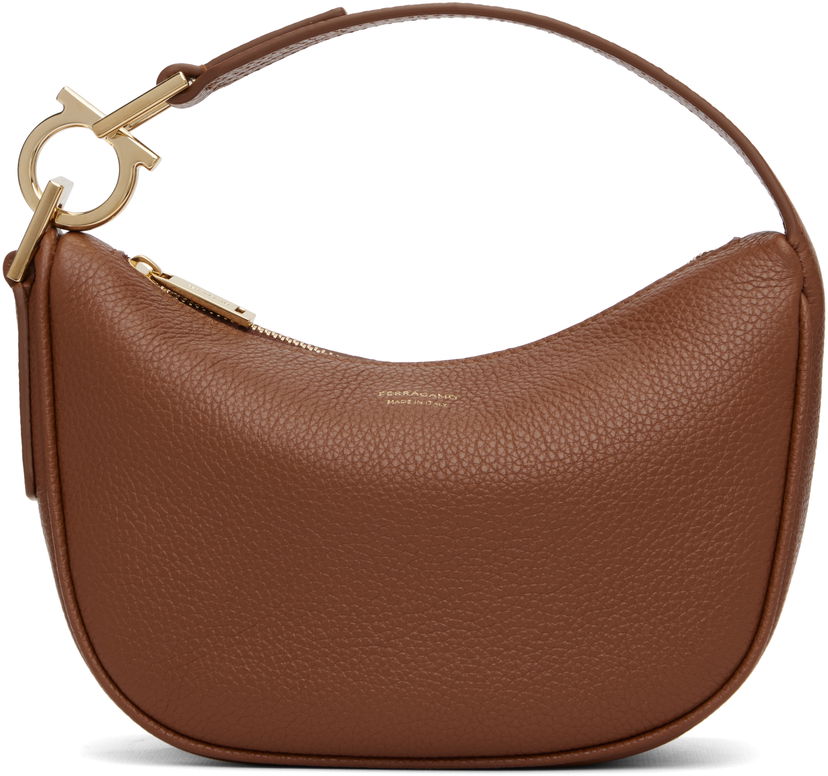 Torba za čez ramo FERRAGAMO Ferragamo North-South XS Shoulder Bag Rjava | 785985