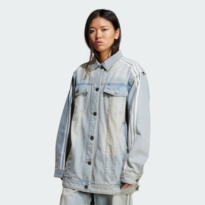 Jakna adidas Performance Adilenium Season 3 Two-In-One Denim Jacket Modra | JX9209