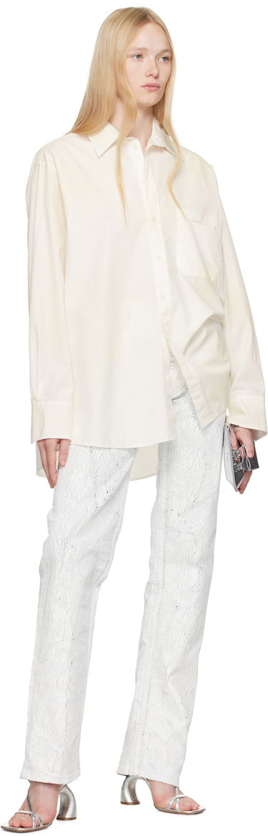 Srajce Maison Margiela MM6 Maison Margiela Cotton Poplin Long Sleeve Shirt Bela | S62DT0035 M35458, 3