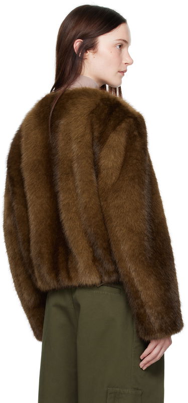 Jakna STAND STUDIO Faux-Fur Jacket Rjava | 66411-9019, 2