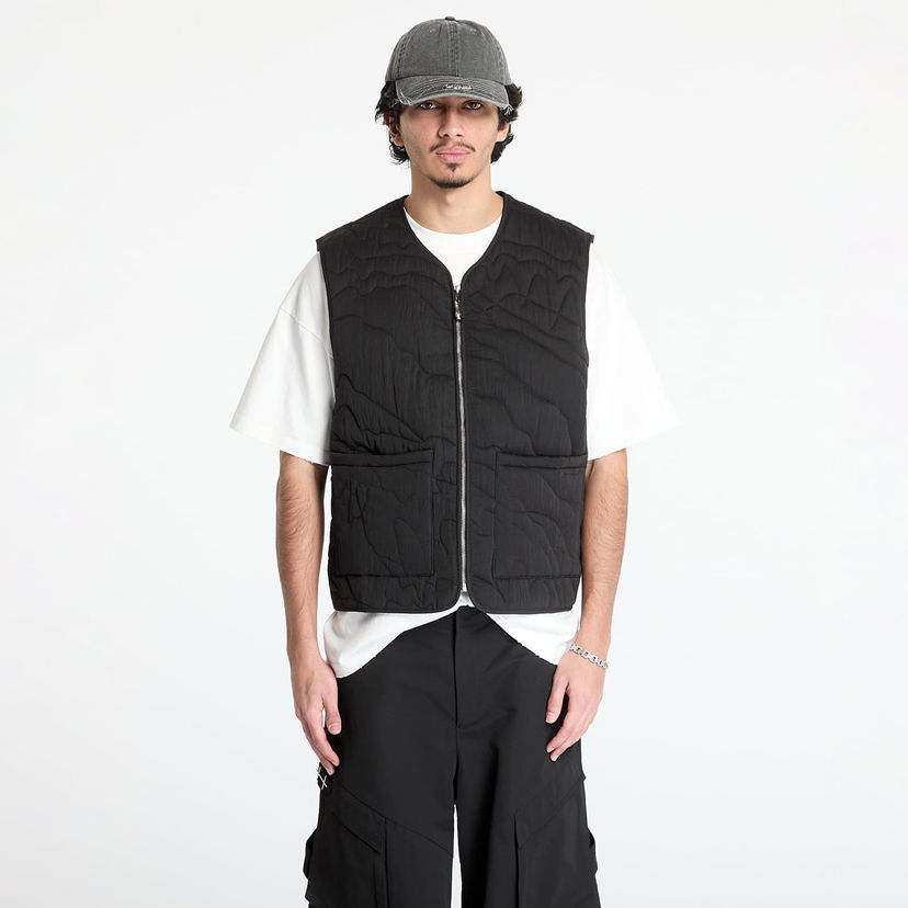 Telovnik Footshop Silver Lining Quilted Vest Črna | FTSHP_467