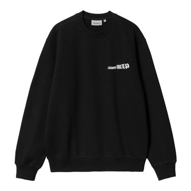Pulover Carhartt WIP Black Greatest Flicks Sweatshirt Črna | I034413_4, 0