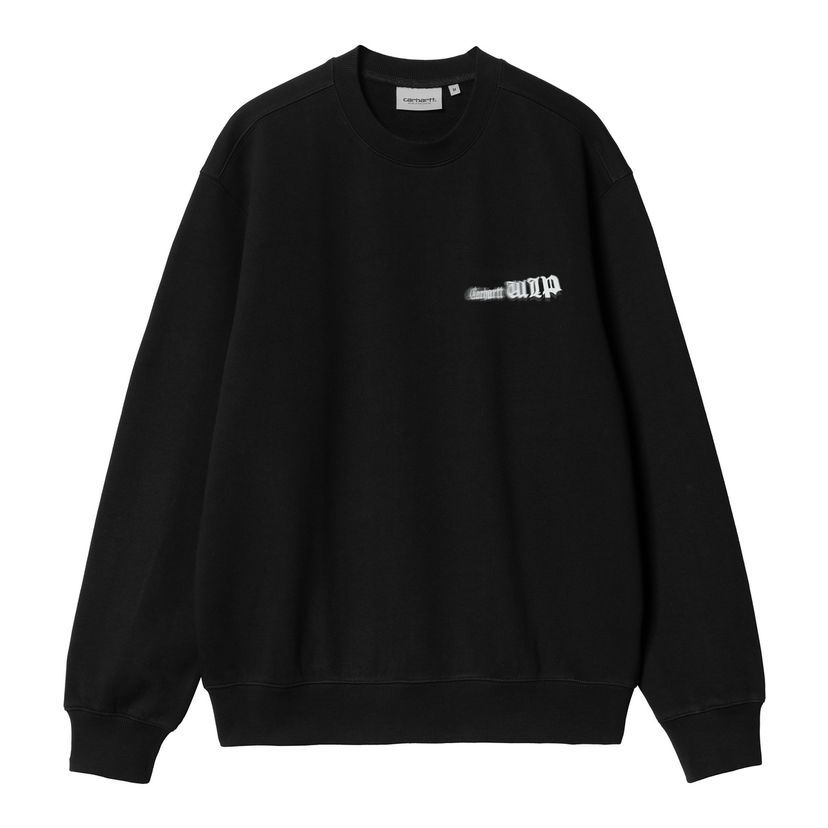 Pulover Carhartt WIP Black Greatest Flicks Sweatshirt Črna | I034413_4