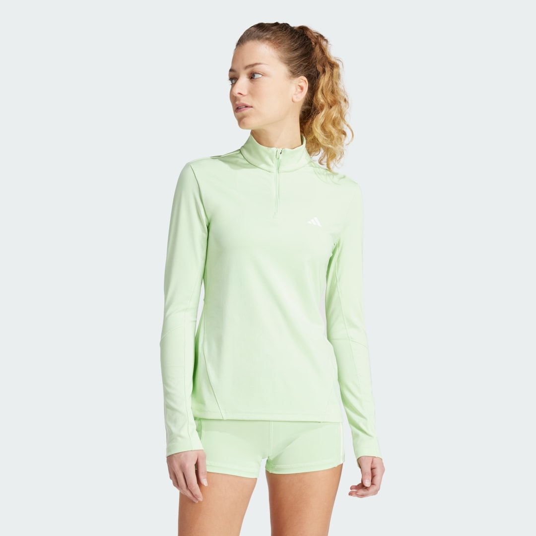 Jakna adidas Performance Hyperglam Training Quarter-Zip Bela | IN6844, 0