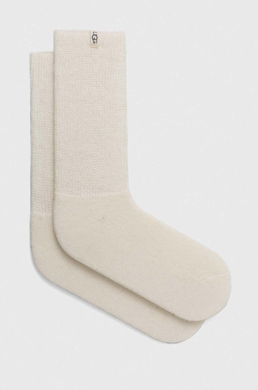 Nogavice UGG Wool Blend Socks Bela | 1145335