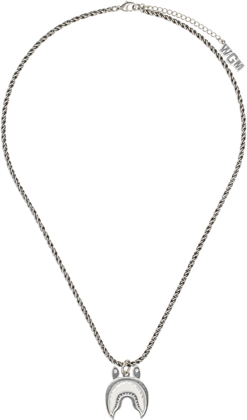 Ogrlica BAPE A Bathing Ape Shark Pendant Necklace Kovinski | 001GDK701039M