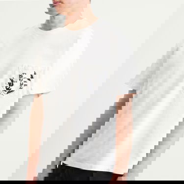 Majica Bode Bode Beaded Leaf Pocket T-Shirt, Size Large Bela | MRF25CS020, 5