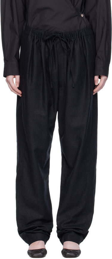 Hlače LEMAIRE Drawstring Trousers Črna | PA1222 LF1158, 0