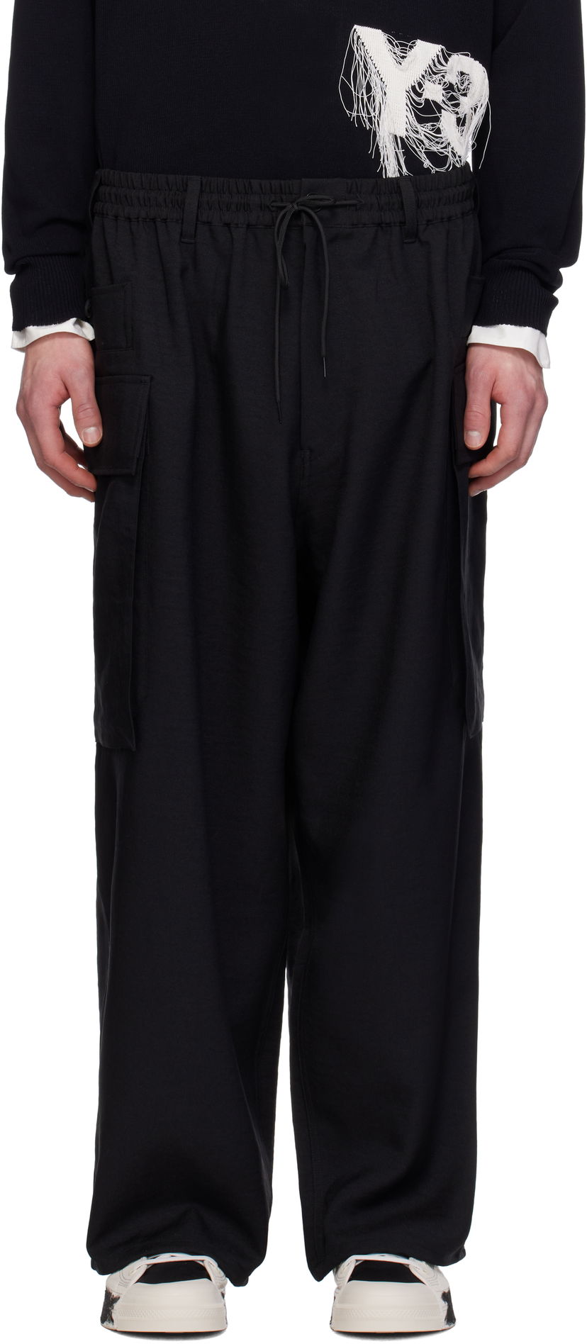 Cargo hlače Y-3 Y-3 Sport Uniform Cargo Pants Črna | JN4908