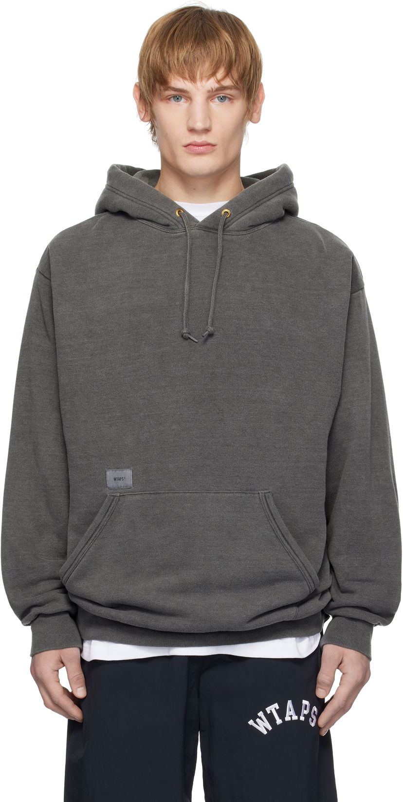 Pulover WTAPS WTAPS Cut & Sewn 17 Hoodie Siva | 242ATDT-CSM17