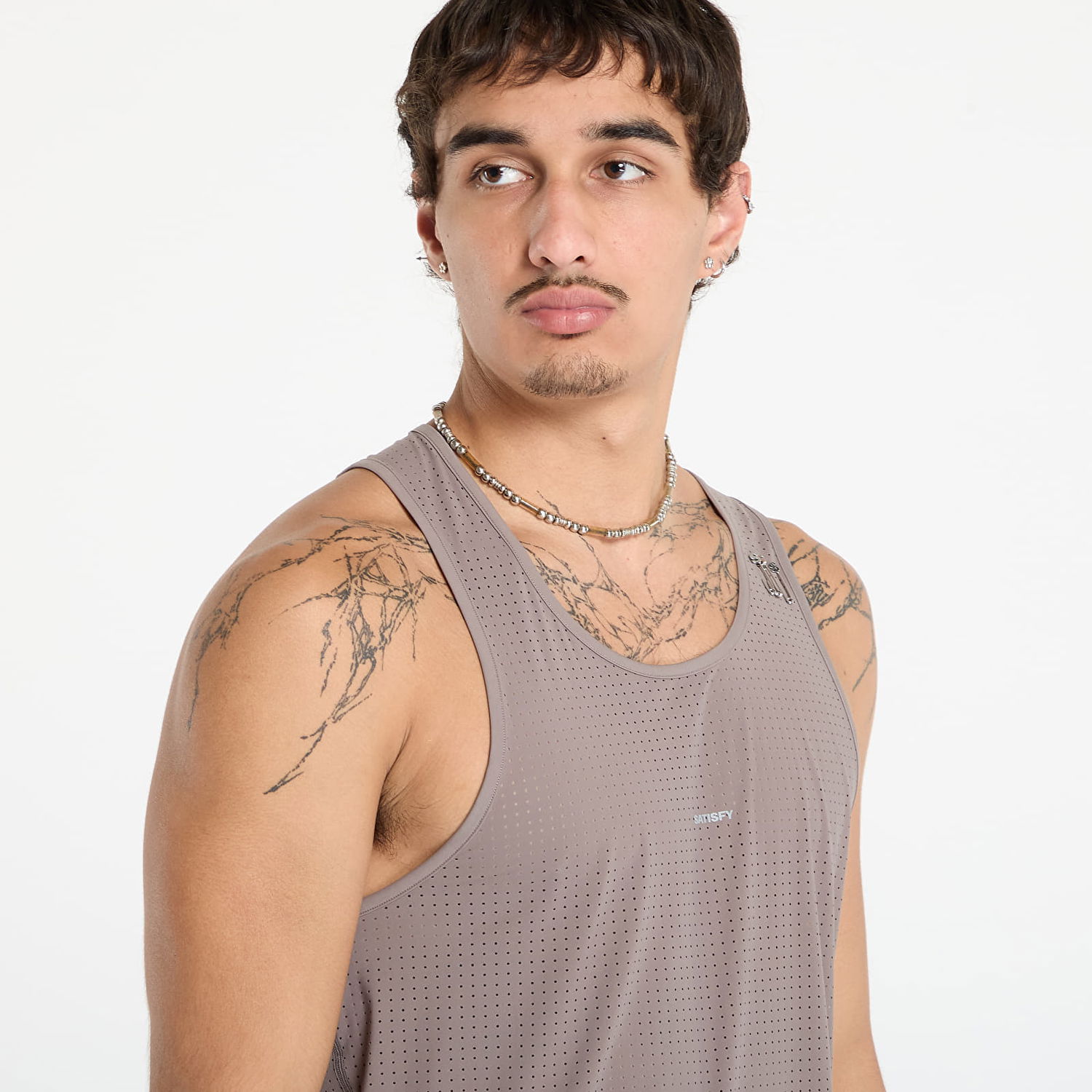 Majica brez rokavov Satisfy Satisfy Space-O Singlet Siva | 11004-91001, 1