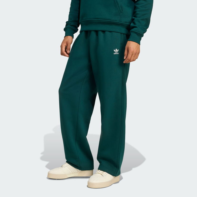 Trenirka adidas Performance Trefoil Essentials Open Hem Pants Zelena | KA0507