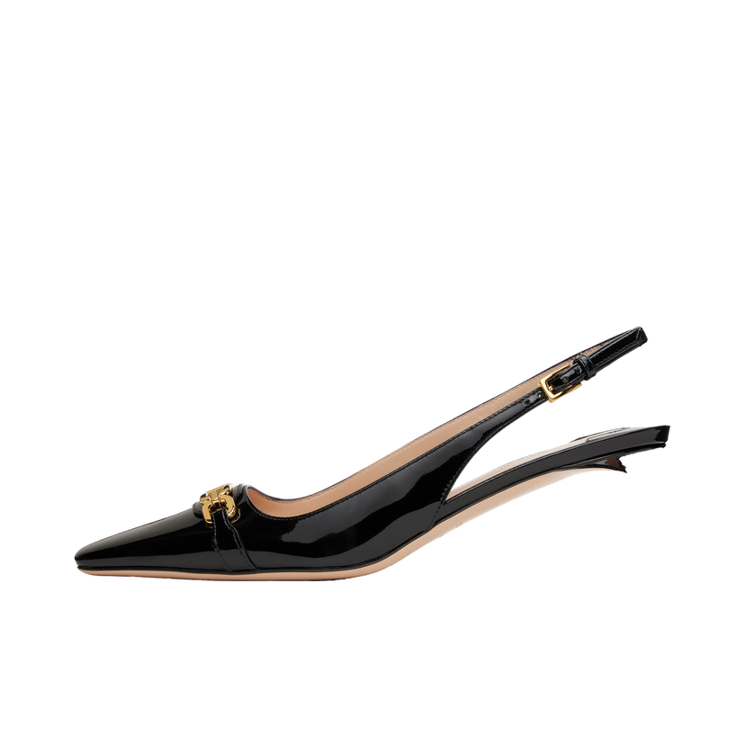 Superge in čevlji Tom Ford TOM FORD Whitney Patent Leather Slingback Heels Črna | W3522-LCL072G