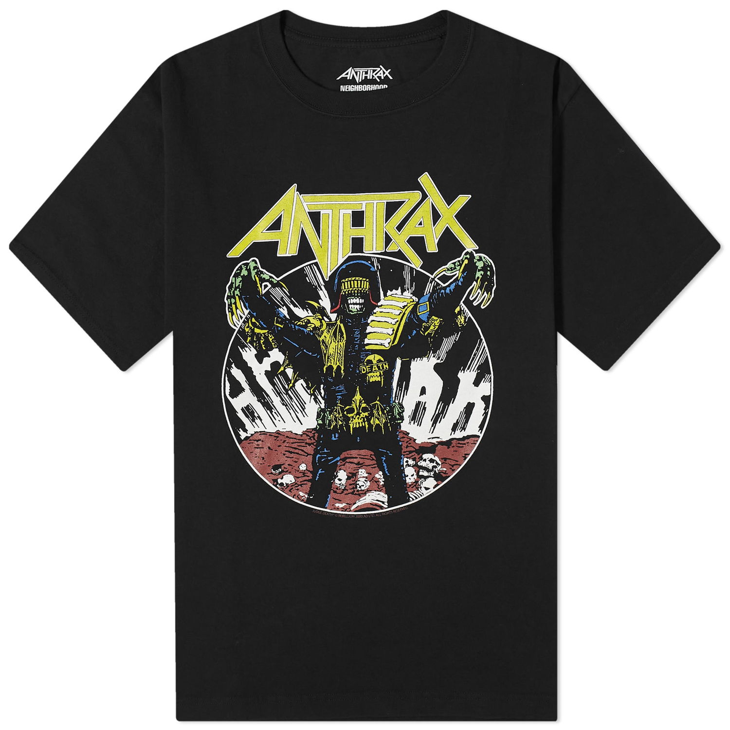 Majica Neighborhood Anthrax Judge Death T-Shirt Črna | 232PCNH-ST01S-BLK, 0