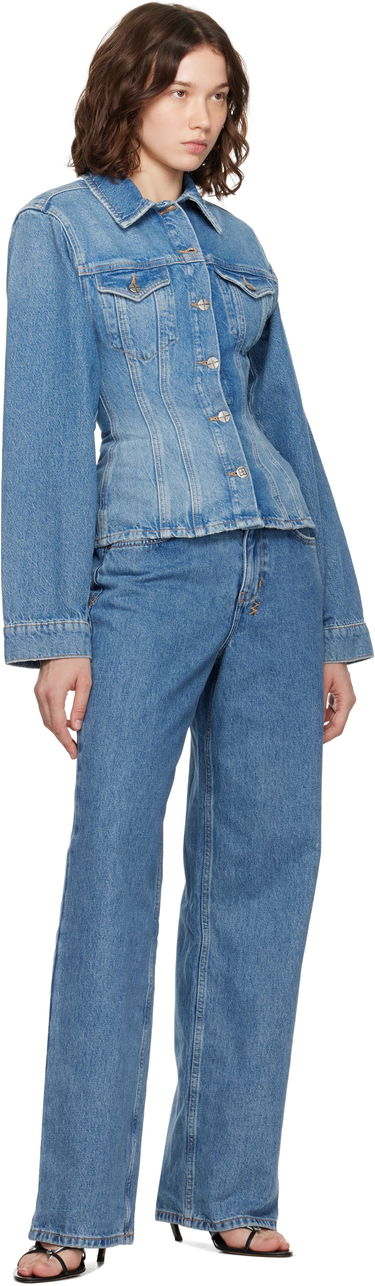 Jakna Ksubi Cinched Crop Tru Vintage Denim Jacket Modra | WPF25JK005, 3