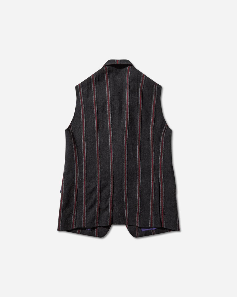 Telovnik Needles Striped Tweed Sleeveless Jacket Večbarvna | RW133 GREY