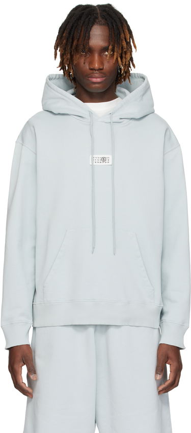 Pulover Maison Margiela MM6 Maison Margiela Unbrushed Cotton Hoodie Modra | SH0GU0018 M25012, 0