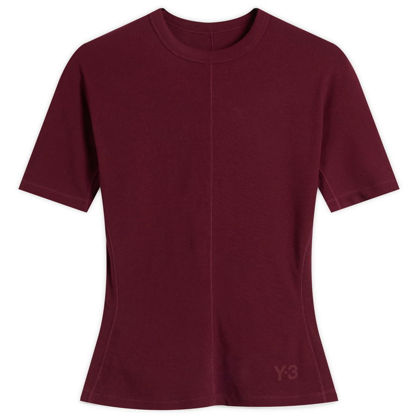 Majica Y-3 Y-3 Fitted Tee, Size X-Small Bordo | JZ7427