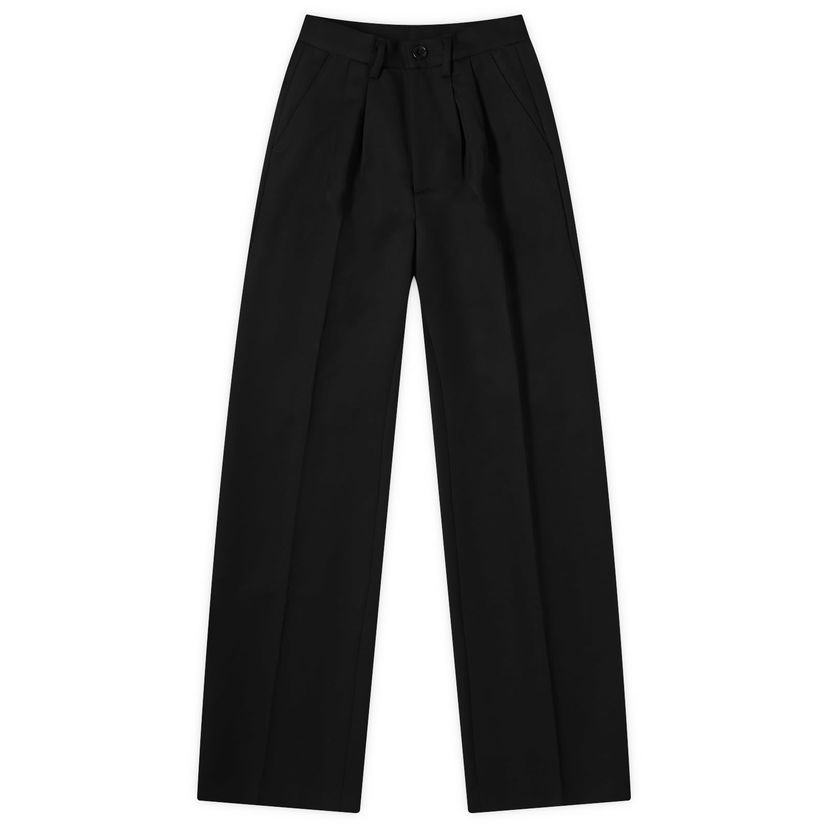 Hlače Anine Bing Carrie Black Wide Leg Pants Črna | A-03-3269-000C