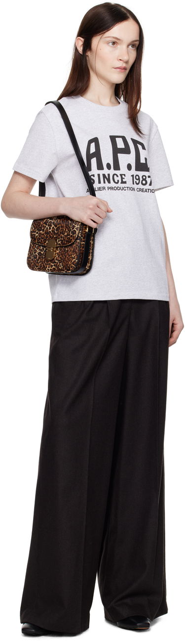 Hlače A.P.C. Anastasia Barbieri Edition Valesca Wide Leg Trousers Črna | WOARX-F08481, 3