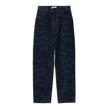 Kavbojke Carhartt WIP Stone Washed Camo Duck Pants Modra | I033771_8, 1