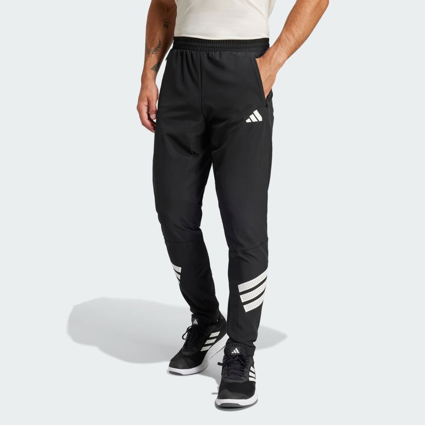 Trenirka adidas Performance Woven Joggers With Stripes Črna | JC5230