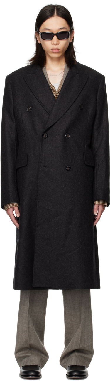 Plašči OUR LEGACY OUR LEGACY Whale Double-Breasted Coat Črna | M4251WG, 0