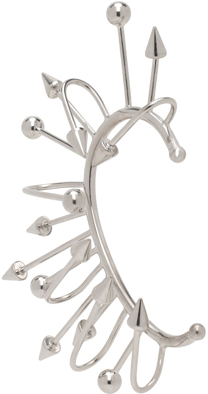 Uhani Jean Paul Gaultier Jean Paul Gaultier Multiple Spikes Single Ear Cuff Kovinski | 24/25-U-BO043-X053-91, 1