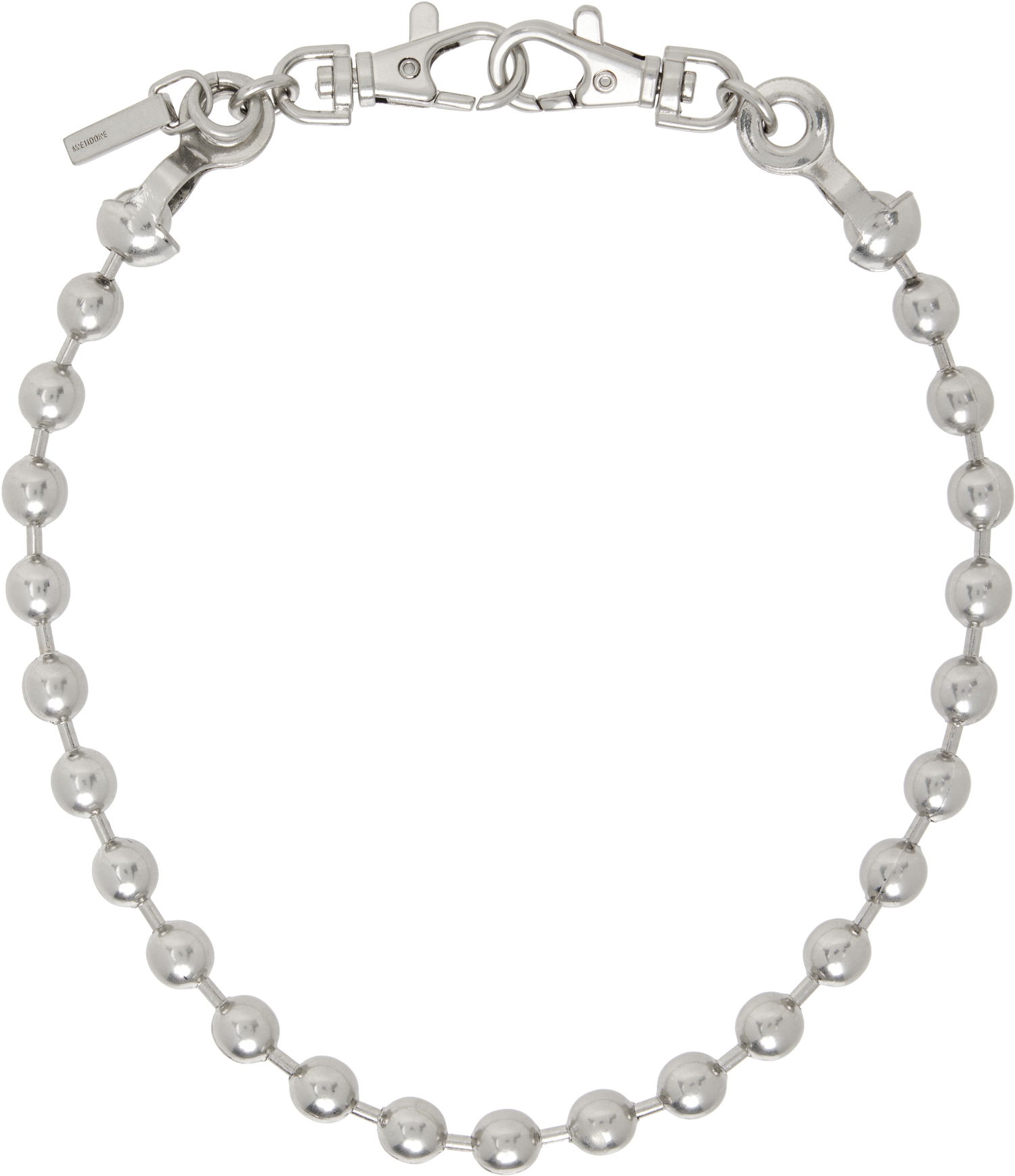 Ogrlica We11done We11done Ball Chain Necklace Kovinski | WD-AJ0-25-587-U-SS, 0