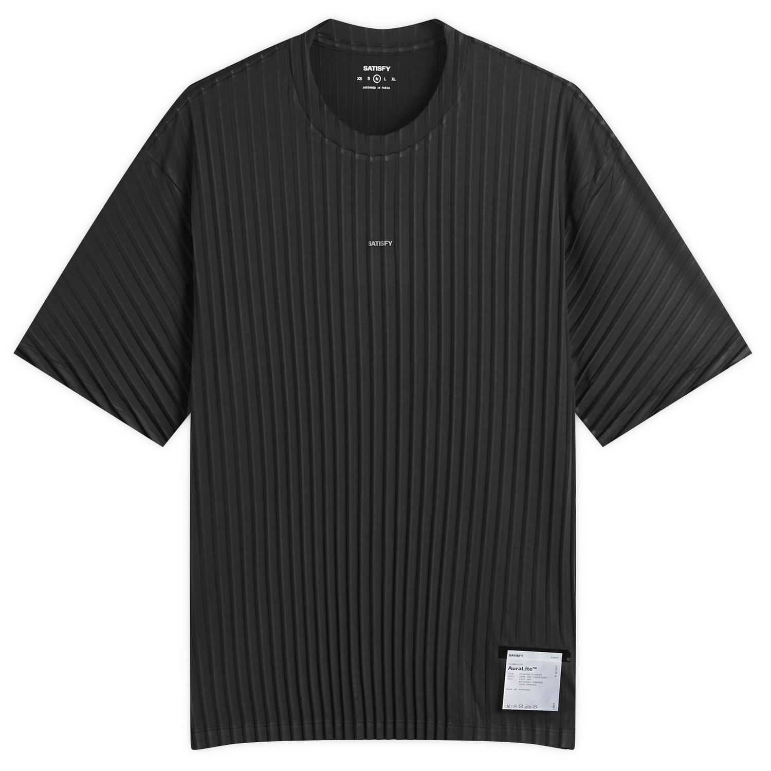 Majica Satisfy Auralite Pleated T-Shirt, Size Small Črna | 11043-BK-SA, 1