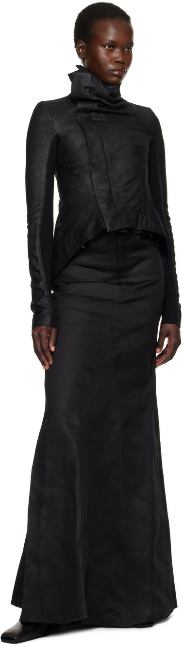 Krila Rick Owens Rick Owens Hollywood Godet Maxi Skirt Črna | RP01E7369 TWL, 3