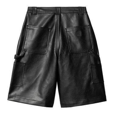 Kratke hlače Carhartt WIP Leather Carpenter Shorts Črna | I034448_4, 1