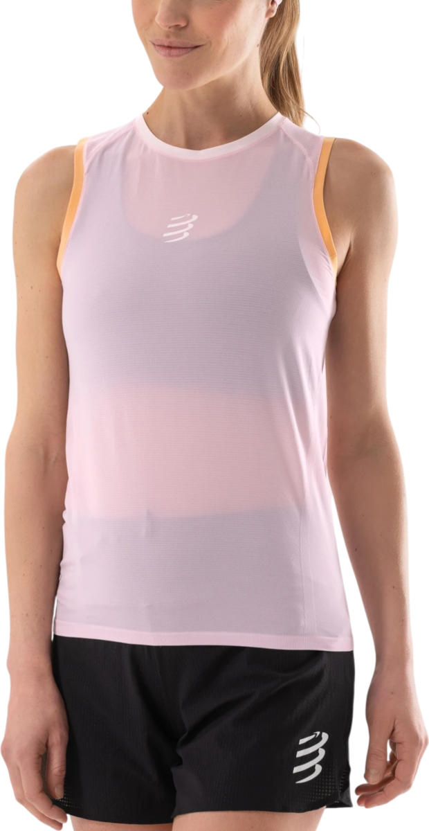 Majica brez rokavov Compressport Trail Racing Tank Top Roza | atsw3853-atsw3853097