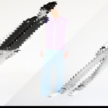 Bomber jakna adidas Performance Real Madrid Varsity Jacket Lila | JF2587, 5