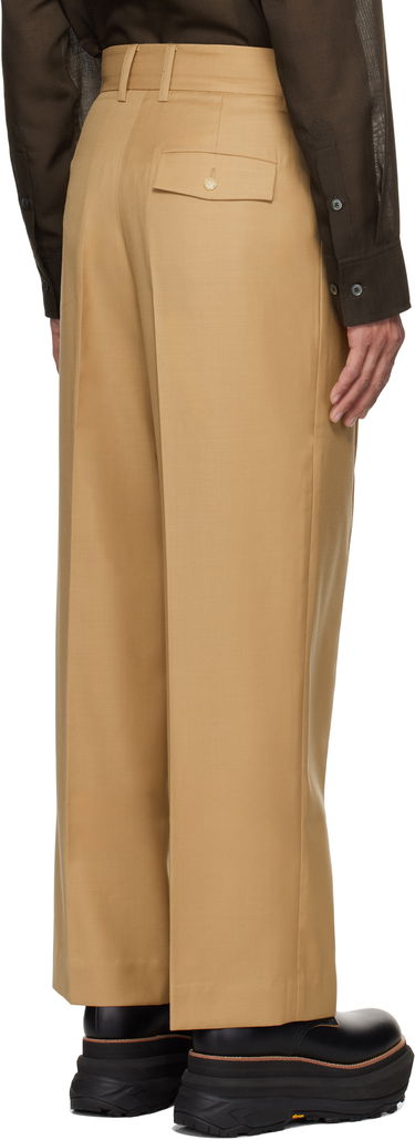 Hlače Feng Chen Wang Feng Chen Wang Slashed Wide Leg Trousers Bež | FMS19TR01B, 2