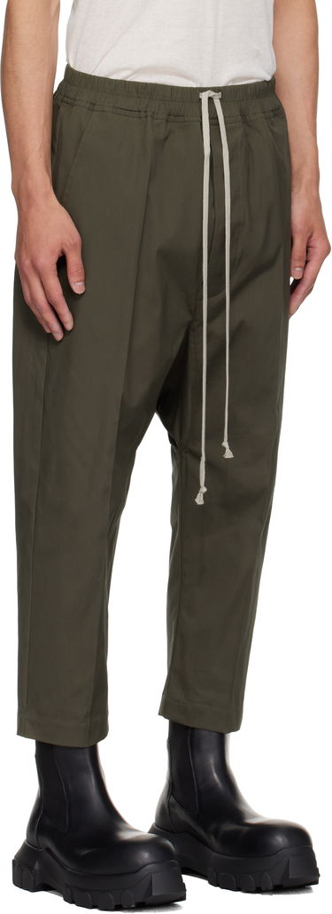 Hlače Rick Owens Rick Owens Concordians Forever Drawstring Cropped Trousers Črna | RU02E1381 TE, 4