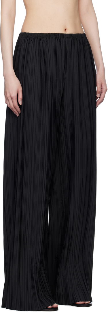 Hlače The Row The Row Gala Pleated Wide-Leg Trousers Črna | 1766-W3520, 1