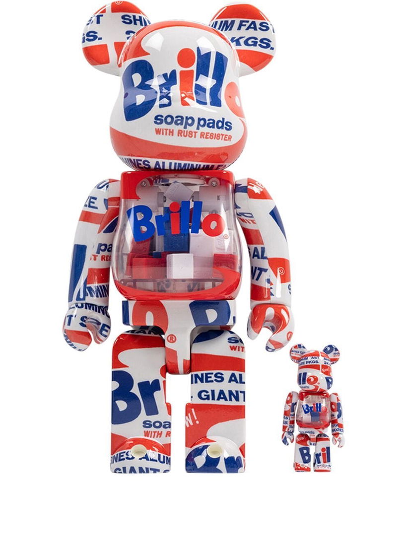 Collectibles Medicom Toy Andy Warhol Brillo Be@rbrick 100% and 400% figure set - Red Večbarvna | MEDI294420850514