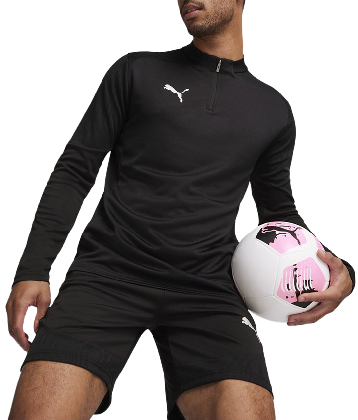Majica Puma teamFINAL Training 1/4 Zip Top Črna | 658551-03