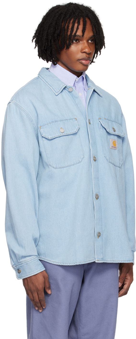 Srajce Carhartt WIP Carhartt WIP Harvey Denim Overshirt Modra | I033346, 1