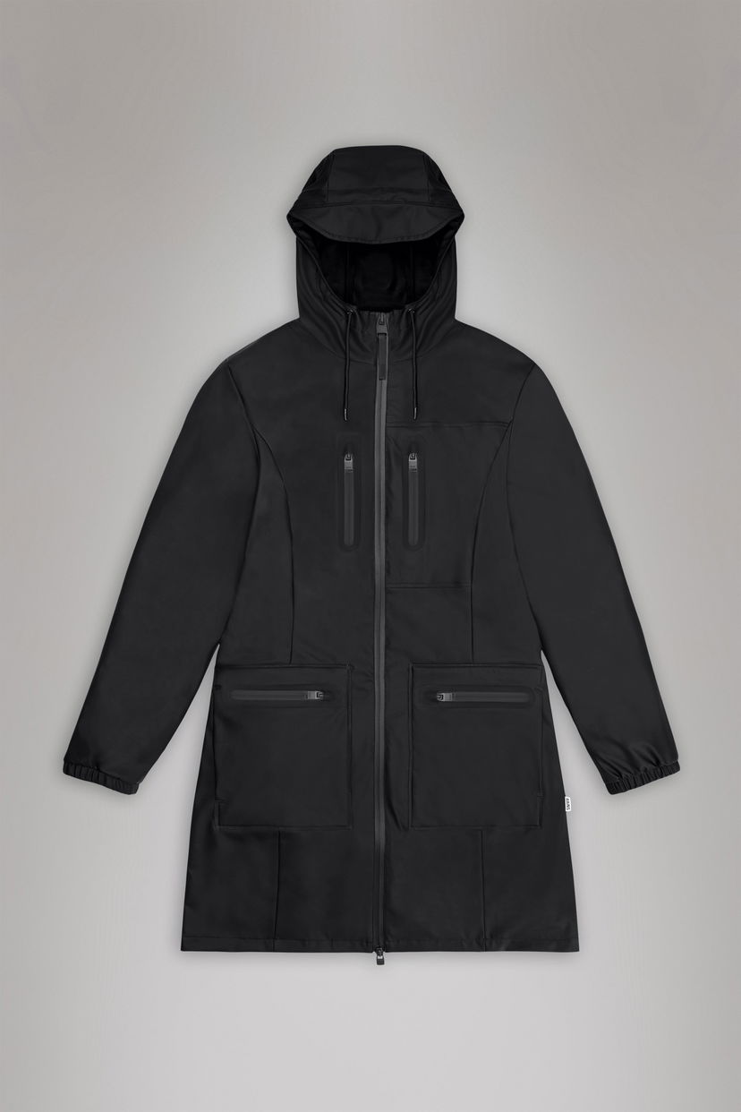 Dežni plašč Rains Cargo Curve Jacket Črna | 12050\01
