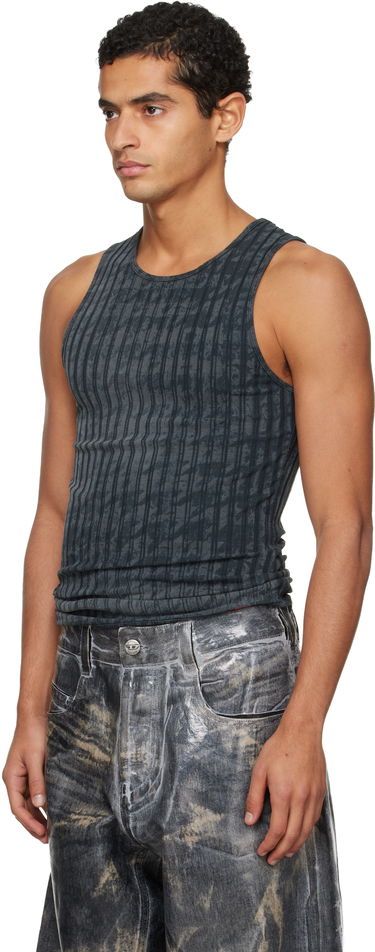Majica brez rokavov Diesel Ribbed Distressed Tank Top Siva | A21587-0QKBU-02A, 3
