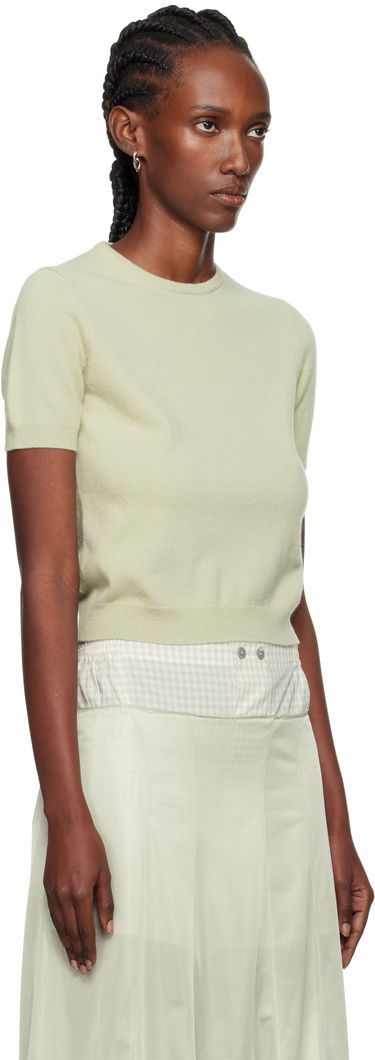 Pleteni pulover Maison Margiela Maison Margiela Crewneck Short Sleeve Sweater Zelena | S51HL0022 M13144, 1