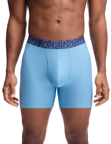 Boksarice Under Armour Under Armour SOLID 6in 3-Pack Boxer Shorts Turkizna | 1383878-418, 4